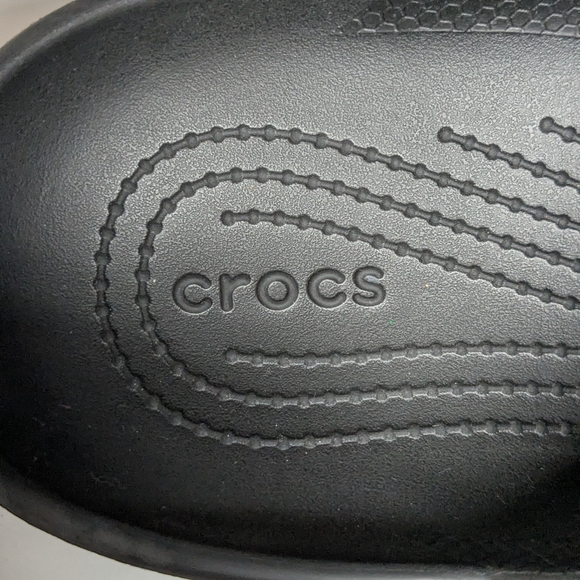 CROCS Women's Black Slip-On Loafers - Picture 6 of 7